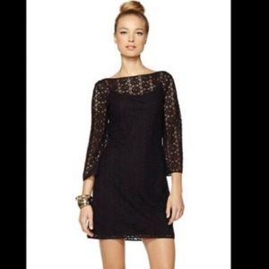 Lilly Pulitzer Black Topanga Crochet Lace Dress (Large)